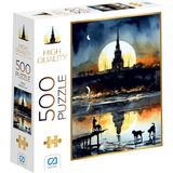 CA Games Gece 500 Parça 2,2mm Kalınlık 33x48cm Profesyonel Hobi Puzzle Yapboz Serisi