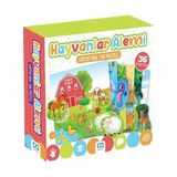 CA Games Hayvanlar Alemi Eğitici Bul Tak 36 Parça CA5146 Puzzle