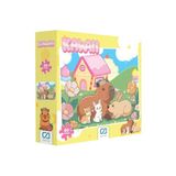 CA Games Kawaii Capybara ve Sevimli Dostları Desenli Lisanslı 60 Parça 34x24cm Çocuk Puzzle Yapboz Serisi