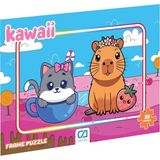 Ca Games Kawaii Lisanslı 35 Parça Çerçeveli 34X24CM Çocuk Puzzle Yapboz Serisi - Pembe Vadi
