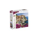 Ca Games Manarola Köyü 500 Parça 2,2mm Kalınlık 33X48CM Profesyonel Hobi Puzzle Yapboz Serisi