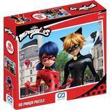 Ca Games Mucize: Uğur Böceği ile Kara Kedi Lisanslı 60 Parça 34X24CM Çocuk Puzzle Yapboz Serisi (CA5102) - Pariste