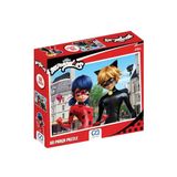 CA Games Mucize: Uğur Böceği ile Kara Kedi Lisanslı 60 Parça 34x24cm Çocuk Puzzle Yapboz Serisi (CA5102)