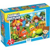 Ca Games Sevimli Dostlar - 100 Parçalı Puzzle