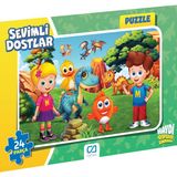 Ca Games Sevimli Dostlar Frame Puzzle - 24 Parça - Karışık Desen Gönderilecektir.