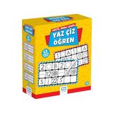 CA Games Yaz Çiz Öğren 3+ Yaş ve üzeri Çocuklar için 12 Parçalı Eğitici Etkinlik Oyunu