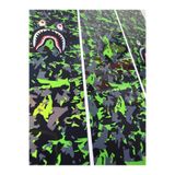 ca kay bu Bape Kamuflaj Bisiklet Sticker – 27x6.5 cm Suya Dayanıklı Görsel Kaplama Etiketi hologram