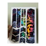 ca kay bu Gangsta Bisiklet Sticker Seti 12 Parça – Renkli Maşa Kadro Hologram Etiket