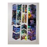 ca kay bu GTA Bomb Bisiklet Sticker Seti 12 Parça – Renkli Maşa Kadro Etiketi Hologram