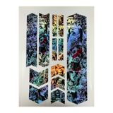 ca kay bu Holografik Dark Graffiti Bisiklet Kadro Sticker Seti – 12 Parça –