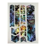 ca kay bu Holografik Joker Temalı Bisiklet Kadro Sticker Seti – 12 Parça – Suya Dayanıklı,
