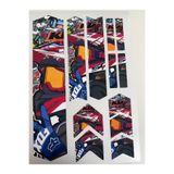 ca kay bu Motocross Rider Bisiklet Kadro Sticker Seti – Racing Frame Sticker