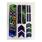 ca kay bu Neon Lightning Bisiklet Kadro Sticker Seti – Hologram Frame Koruma Sticker