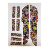 ca kay bu Sticker Bomb Bisiklet Sticker Seti 9 Parça – Renkli Maşa Kadro Etiketi