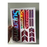 ca kay bu Supreme Bisiklet Sticker Seti Hologram Kadro Maşa Etiketi Dekoratif Bisiklet Çıkartması