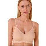 ca lia F.K Lazer Kesim Pedli Seamless Bralet Hayalet Sütyen (Ten, 90B)