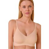 ca lia F.K Lazer Kesim Pedli Seamless Bralet Hayalet Sütyen (Ten, 95B)