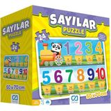 Ca Oyuncak Puzzle 24 Parça Okul Öncesi Sayıları Öğreniyorum Seti 50X70 cm - Mavi Su Dünyası