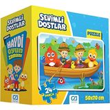 Ca Oyuncak Puzzle 24 Parça Sevimli Dostlar Oyun Zamanı 50X70 cm - Mavi Su Dünyası