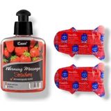Caas Çilek Aromalı Masaj Yağı 100 ml - Erkeklere Özel Sertlik Performans Takviyesi 6'lı - 2 Adet