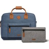 Cabaia Paris Messenger 15'' Mavi Unisex Laptop Çantası - Standart