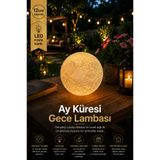 cabana Tanıtım Fiyatıyla Ay Küresi Tealight Mumluk Şamdan - Gerçekçi Yüzey ve Rengi, 2 Ölçü Seçeneği
