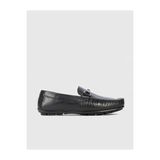 Cabani 010M4823 Toka Detaylı Hakiki Deri Siyah Erkek Loafer Ayakkabı