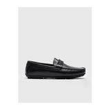 Cabani 010M7823F Hakiki Deri Siyah Tokalı Erkek Loafer Ayakkabı