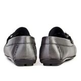 Cabani 010M823 Hakiki Deri Gri Erkek Loafer Ayakkabı