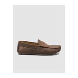 Cabani 010M983 Hakiki Deri Kahverengi Yazlık Erkek Loafer Ayakkabı