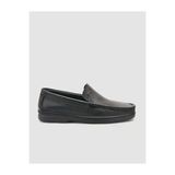 Cabani 024M052 Hakiki Deri Dikiş Detaylı Siyah Erkek Loafer Ayakkabı