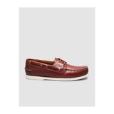 Cabani 052C102 Bordo Hakiki Deri Bağcıklı Erkek Loafer Ayakkabı