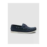 Cabani 052C102 Lacivert Hakiki Deri Bağcıklı Erkek Loafer Ayakkabı