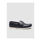 Cabani 052C102 Siyah Hakiki Deri Bağcıklı Erkek Loafer Ayakkabı
