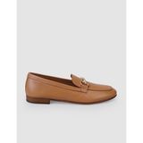 Cabani %100 Hakiki Deri Taba Tokalı Kadın Loafer - Fındık