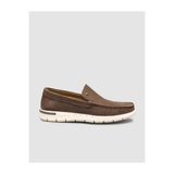 Cabani 133M052 Hakiki Deri Kahverengi Erkek Günlük Loafer Ayakkabı