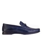 Cabani 167M098F Lazer Detaylı Toka Aksesuarlı Hakiki Deri Lacivert Erkek Loafer Ayakkabı