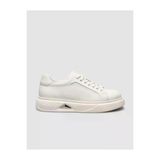 Cabani 2799 Nubuk Deri Beyaz Erkek Sneaker
