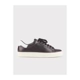 Cabani 312M1166 Hakiki Deri Siyah Sneaker Bağcıklı Kadın Spor Ayakkabı