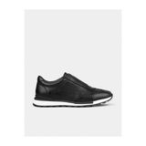 Cabani 460M968 Hakiki Deri Siyah Erkek Sneaker Spor Ayakkabı