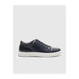 Cabani 518B995 Hakiki Deri Lacivert Bağcıklı Erkek Sneaker Ayakkabı