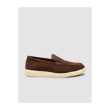 Cabani 605M1651 Süet Kahverengi Erkek Loafer Ayakkabı