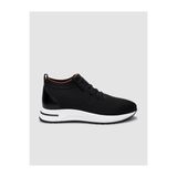 Cabani 645B1687 Triko Siyah Bağcıklı Kadın Sneaker