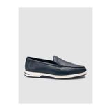 Cabani 655M1651 Hakiki Deri Lacivert Erkek Loafer Ayakkabı