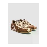 Cabani 710M2010 İnek Desenli Pony Hair Kahverengi Kadın Sneaker