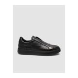 Cabani 719M1887 Siyah Hakiki Deri Slip-On Sneaker Ayakkabı