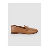 Cabani 9674-1 Hakiki Deri Taba Tokalı Kadın Loafer Ayakkabı