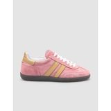 Cabani Bağcıklı %100 Hakiki Deri Pembe Kadın Sneaker Ayakkabı
