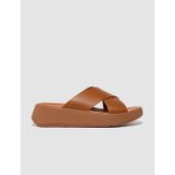 Cabani FitFLop FitFlop F-MODE FW5 Hakiki Deri Taba Kadın Çapraz Bantlı Terlik