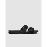 Cabani FitFLop FitFlop GRACIE FV1 Çift Tokalı Siyah Kadın Terlik